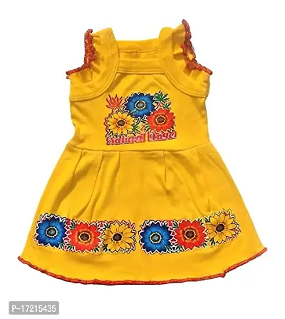 Stylish Baby Girls Soft Cotton Sleeveless Knee Length Printed Casual Frock For Infant Toddler New Born Combo Set Of 6-thumb4