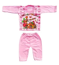 Stylish Baby Boy And Baby Girl Soft Cotton Printed Full Sleeve Shirt Pyjama Casual Dress Jhabla For Kids New born Infant Toddler Combo Pack Of 6-thumb1