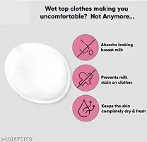 Breast Feeding Pads, Reusable, Washable High Absorbent Skin Friendly Maternity Nursing Breast Pads with 3 Layer Protection Pack Of - 6-thumb2