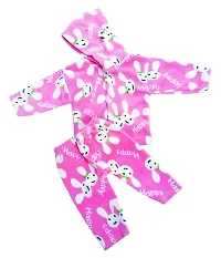Newborn Baby Boys And Baby Girls Winter Wear Hoodie Jacket pajama Pant Combo Pack Of - 3-thumb3