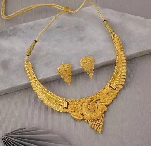 Trendy Gold Plated Necklace Sets