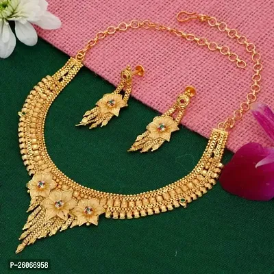 Trendy Alloy Gold plated Necklace Set for Women