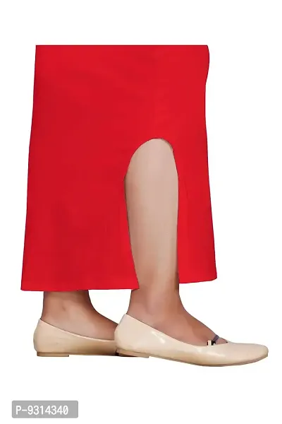 ADINA CLAIM COMFORT Women's Cotton Lycra Saree Shapewear with Drawstring, Saree Shapewear Petticoat for Women, Shape wear Dress for Saree (S, RED)-thumb5
