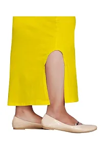 ADINA CLAIM COMFORT Women's Cotton Lycra Saree Shapewear with Drawstring, Saree Shapewear Petticoat for Women, Shape wear Dress for Saree (S, Yellow)-thumb4