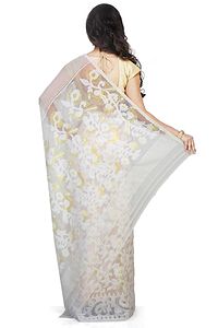 Women Dhakai Allover Soft Flower Jamdani Sarees-thumb2