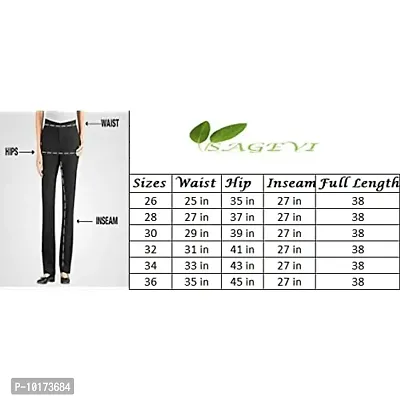 SAGEVI New Ultra Soft/Comfortable Malai Lycra Palazzo for Women/Girl Pack of 3 (Colour : Green, Grey, Black, Maroon)-thumb2