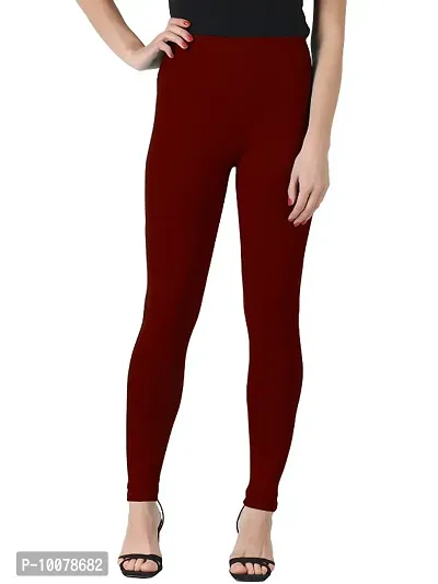 Winter Woolen Ankle Length Legging for Women  Girls ( Pack 1, Maroon)