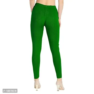 Winter Woolen Ankle Length Legging for Women  Girls ( Pack 1, Green)-thumb2