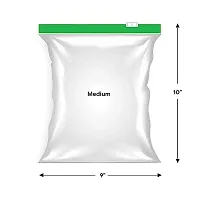 Zip lock Pouches, Zip lock Bag For Storage, Freezer RE-USABLE Zipper Bags, Ziplock Bags For Fridge Storage, Zip lock bags Medium 9X 10 (22.86cm X25.4cm) Pack of 15-thumb2