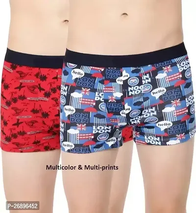 Classic Cotton Printed Trunks for Men, Pack of 2-thumb0