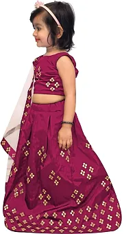 KRITIKA TEX Girls lehenga choli (4-5 Years, Purple)-thumb2