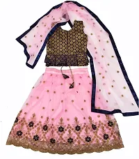 KRITIKA TEX Girl's New Readymade Net lehenga choli and Dupatta set(2-15Years)-thumb1