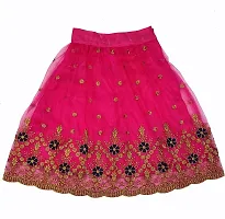 Pink Net Embroidered Lehenga Cholis-thumb2