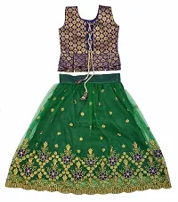 KRITIKA TEX Girl's New Readymade Net lehenga choli and Dupatta set(2-15Years)-thumb1