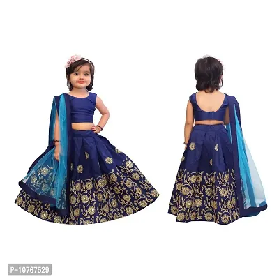 KRITIKA TEX Girls lehenga choli(2-3Years, Blue)-thumb3