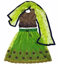 KRITIKA TEX Girl's New Readymade Net lehenga choli and Dupatta set(2-15Years)-thumb1