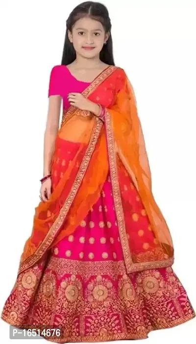 Kids Lehenga Choli Duptta set-thumb0