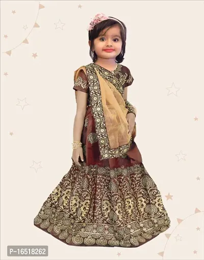 Kids Lehenga Choli Duptta set-thumb0