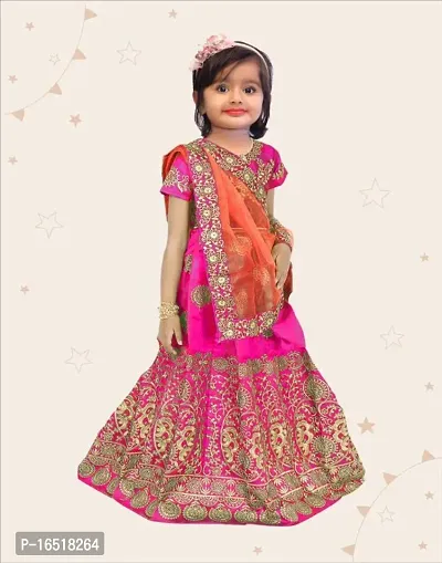 Kids Lehenga Choli Duptta set-thumb0