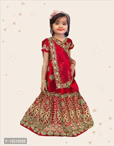 Kids Lehenga Choli Duptta set-thumb0