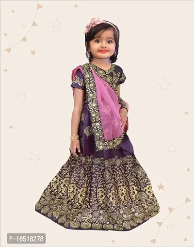 Kids Lehenga Choli Duptta set-thumb0