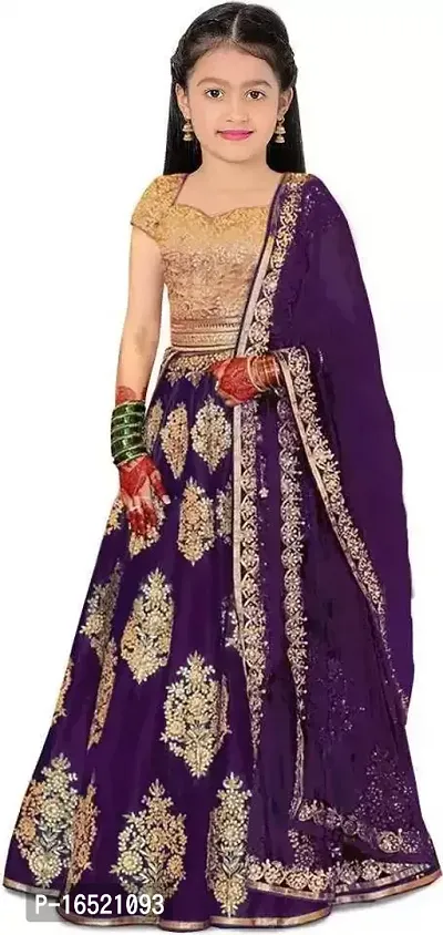 Kids Lehenga Choli Duptta set-thumb0