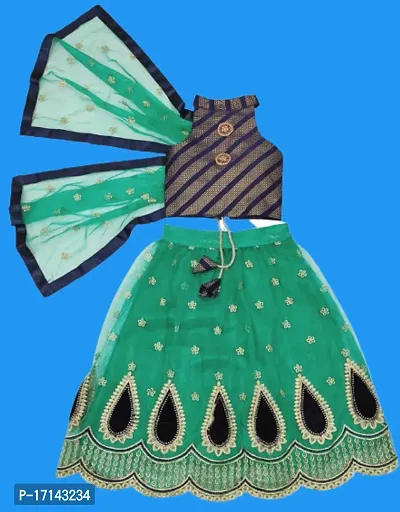 Kids Lehenga Choli Duptta set-thumb0