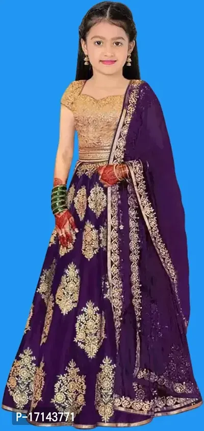 Kids Lehenga Choli Duptta set-thumb0