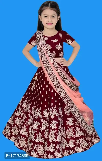 Kids Lehenga Choli Duptta set-thumb0