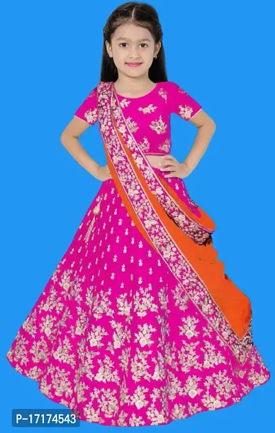 Kids Lehenga Choli Duptta set-thumb0