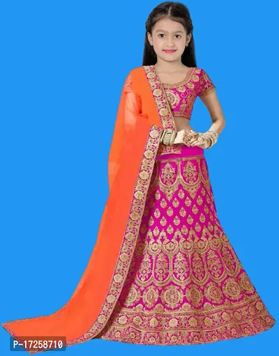 Kids Lehenga Choli Duptta set-thumb0