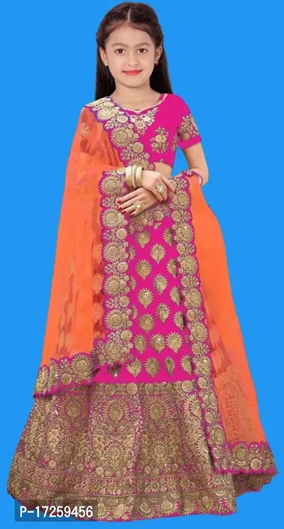 Kids Lehenga Choli Duptta set-thumb0