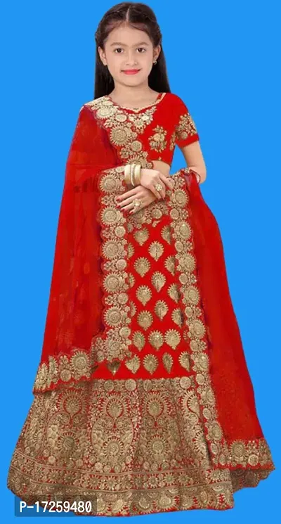 Kids Lehenga Choli Duptta set-thumb0