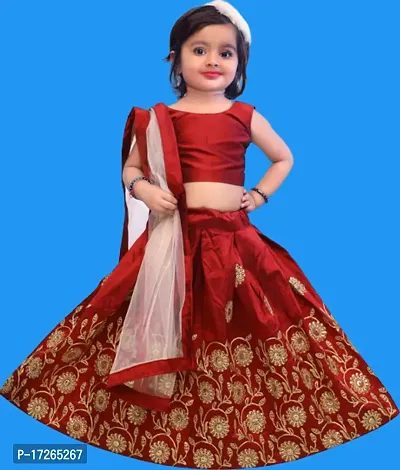 Kids Lehenga Choli Duptta set-thumb0