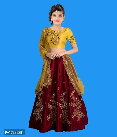 Kids Lehenga Choli Duptta set-thumb0