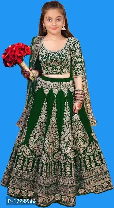 Kids Lehenga Choli Duptta set-thumb0