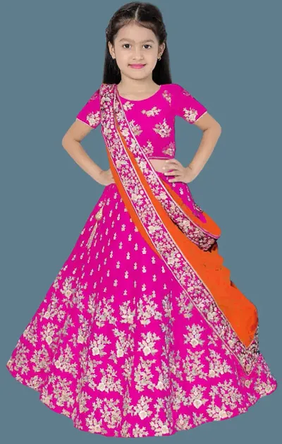 Girls Satin Lehenga Cholis 