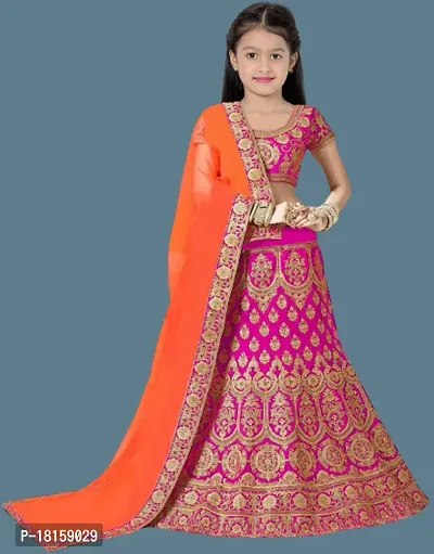 Kids Lehenga Choli Duptta set-thumb3