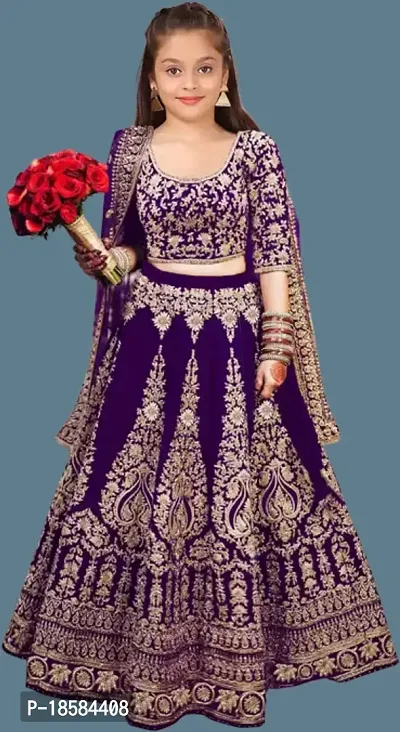 Kids Lehenga Choli Duptta set-thumb0