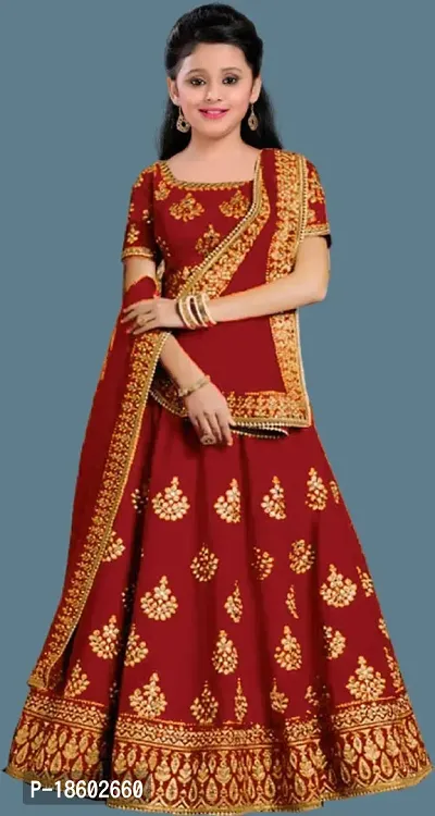 Kids Lehenga Choli Duptta set-thumb0