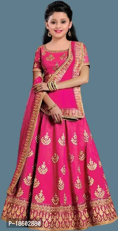 Kids Lehenga Choli Duptta set-thumb0