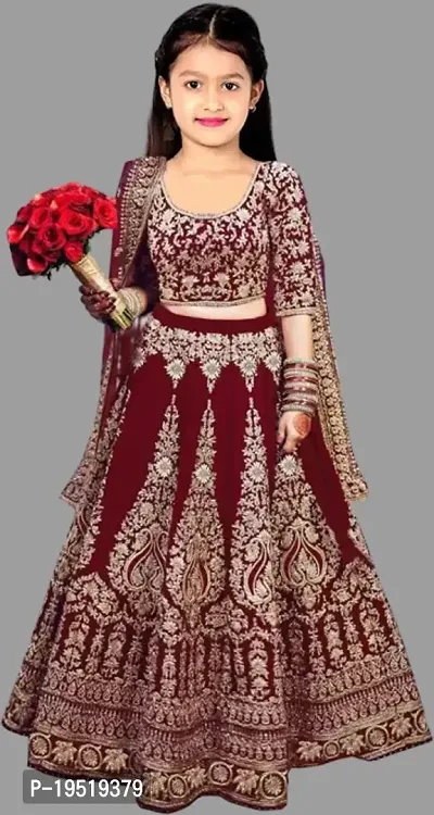 Kids Lehenga Choli Duptta set-thumb0