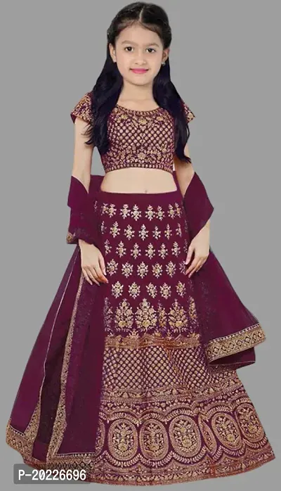 Kids Lehenga Choli Duptta set-thumb0