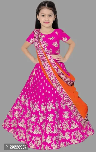 Kids Lehenga Choli Duptta set-thumb0