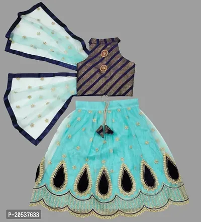 Kids Lehenga Choli Duptta set-thumb0