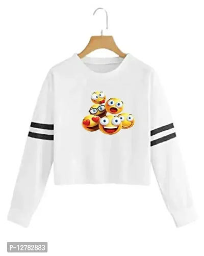 Trendy Regular Designer 3D EMOJI Printed 100% Cotton T-shirt for Women And Girls Pack of 1