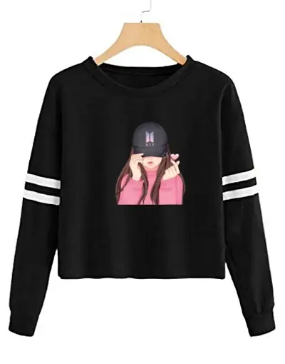 Stylish Designer BTS GIRL 100% T-shirt for Women And Girls Pack of 1