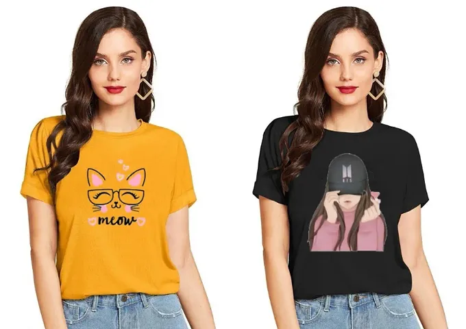 Elegant T-shirt For Women Pack of 2