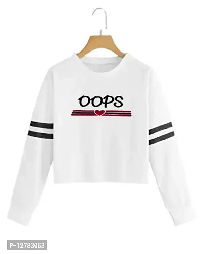 Buy Stylish Designer OOPS Printed 100% Cotton Full Sleeve T-shirt for Women  And Girls Pack of 1 Online In India At Discounted Prices