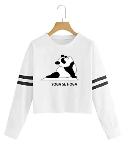 Stylish Designer YOGASEHOGA 100% Full Sleeve T-shirt for Women And Girls Pack of 1